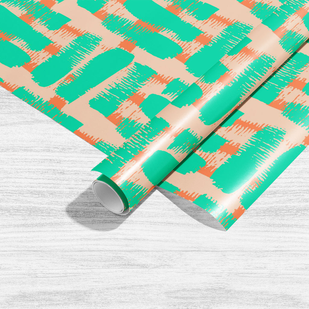 Abstract Brush Stroke D16 Art & Craft Gift Wrapping Paper - Wrapping Papers - ArtzFolio.com