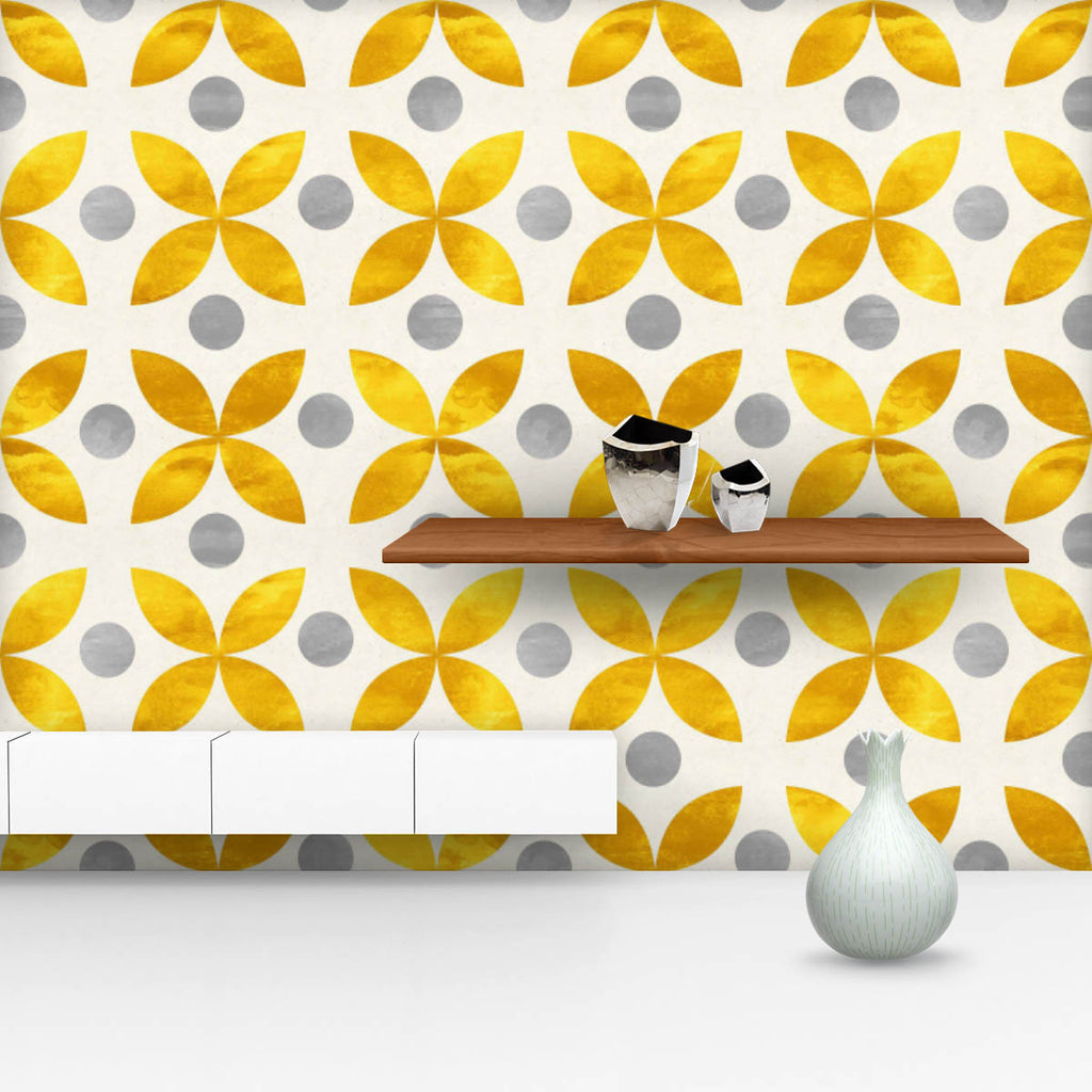 Golden Simple Shapes Wallpaper Roll-Wallpapers Peel & Stick-WAL_PA-IC 5015832 IC 5015832, Art and Paintings, Botanical, Floral, Flowers, Geometric, Geometric Abstraction, Illustrations, Nature, Patterns, Scandinavian, Signs, Signs and Symbols, Watercolour, golden, simple, shapes, wallpaper, roll, pattern, seamless, flower, watercolor, art, design, texture, backdrop, background, beige, bloom, branch, garden, gold, grey, illustration, leaf, paper, petal, shape, stem, textile, wrapping, yellow, artzfolio, wall