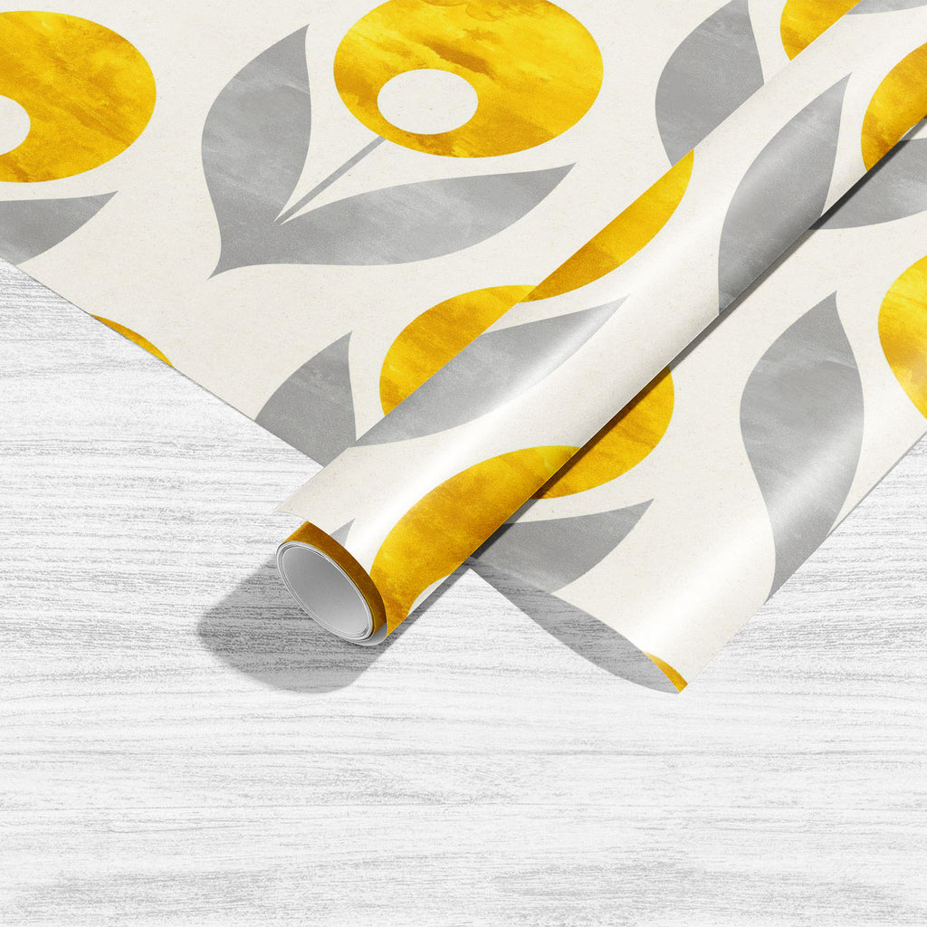 Golden Floral Shape Art & Craft Gift Wrapping Paper-Wrapping Papers-WRP_PP-IC 5015833 IC 5015833, Art and Paintings, Botanical, Floral, Flowers, Geometric, Geometric Abstraction, Illustrations, Nature, Patterns, Scandinavian, Signs, Signs and Symbols, Watercolour, golden, shape, art, craft, gift, wrapping, paper, pattern, seamless, watercolor, background, wallpaper, backdrop, beige, bloom, branch, design, flower, garden, gold, grey, illustration, leaf, petal, simple, stem, textile, texture, yellow, artzfoli
