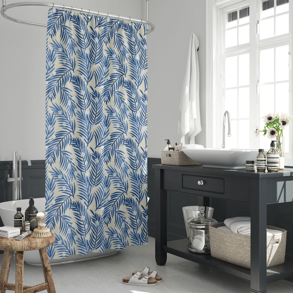 Blue Botanical Flower D1 Washable Waterproof Shower Curtain-Shower Curtains-CUR_SH_EL-IC 5015840 IC 5015840, Art and Paintings, Botanical, Floral, Flowers, Illustrations, Nature, Patterns, Scenic, Signs, Signs and Symbols, Watercolour, blue, flower, d1, washable, waterproof, shower, curtain, art, backdrop, background, beige, cobalt, delicate, design, garden, illustration, indigo, ink, leaf, light, paper, pattern, seamless, stem, textile, texture, wallpaper, watercolor, winter, wrapping, artzfolio, shower cu