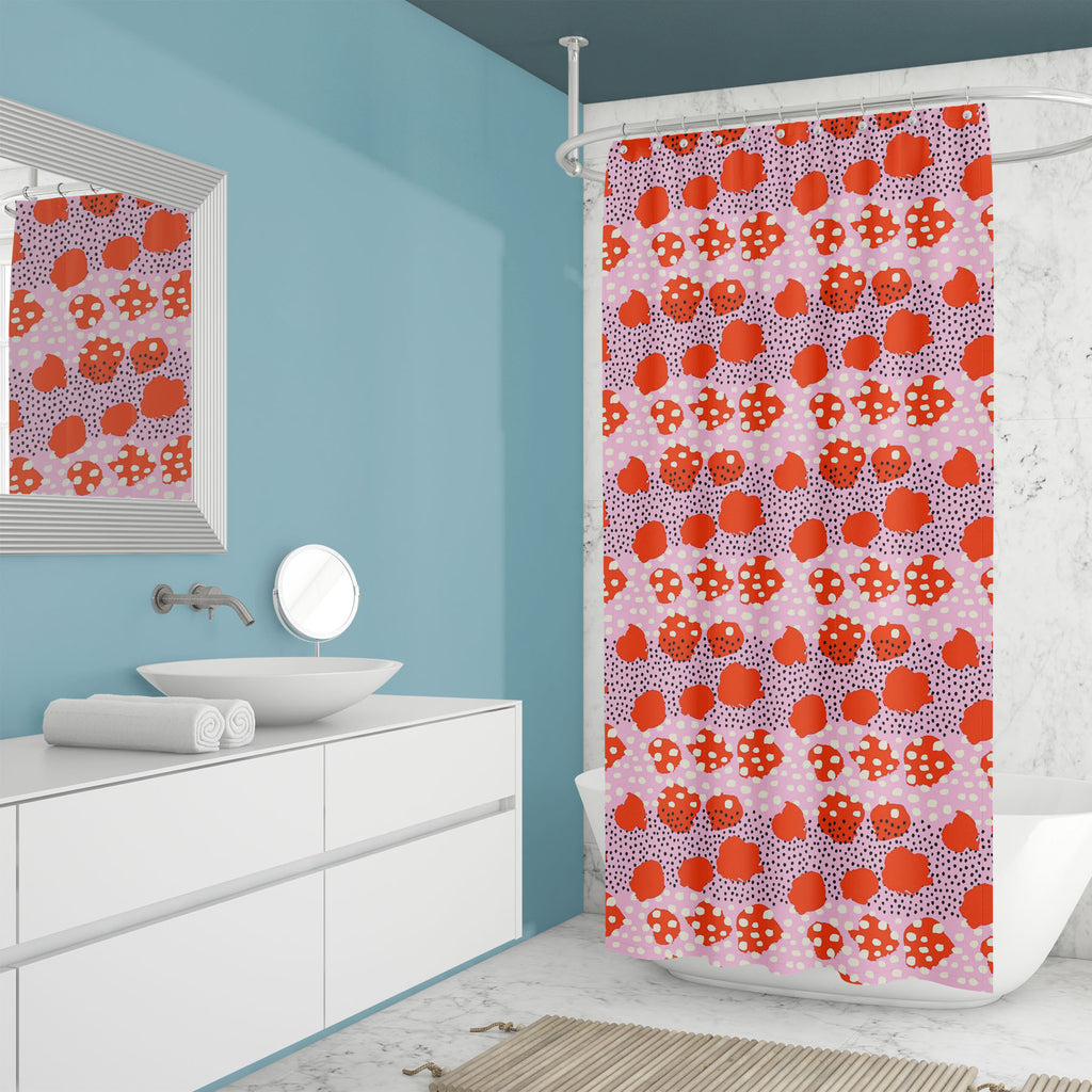 Abstract Brush Stroke D18 Washable Waterproof Shower Curtain - Shower Curtains - ArtzFolio.com
