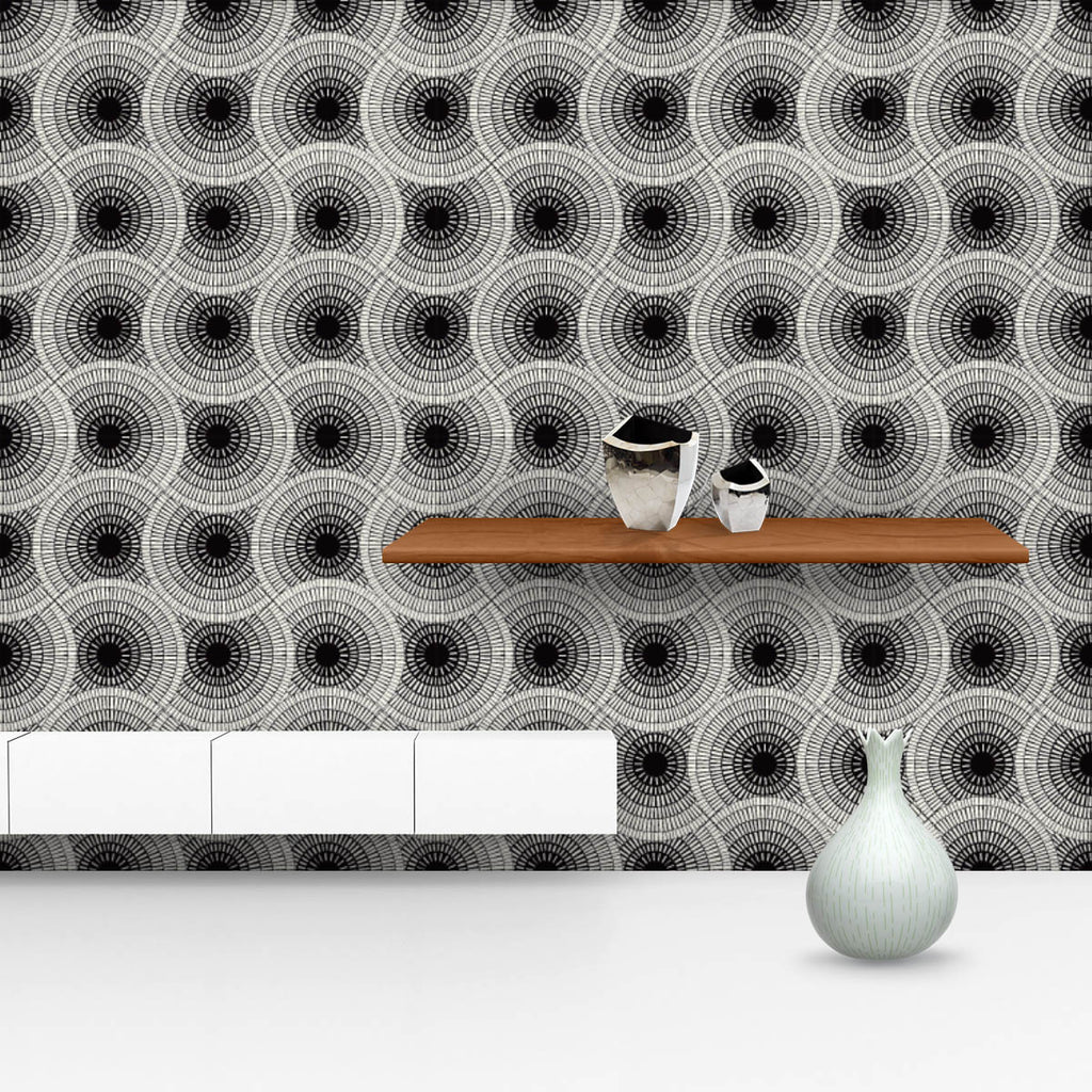 Black & White Mosaic Wallpaper Roll-Wallpapers Peel & Stick-WAL_PA-IC 5015851 IC 5015851, Abstract Expressionism, Abstracts, Ancient, Art and Paintings, Black, Black and White, Decorative, Geometric, Geometric Abstraction, Grid Art, Historical, Illustrations, Marble and Stone, Medieval, Paintings, Patterns, Retro, Semi Abstract, Signs, Signs and Symbols, Vintage, White, mosaic, wallpaper, roll, pattern, abstract, seamless, stone, texture, background, fan, lace, arch, pavement, shape, street, wavy, antique, 