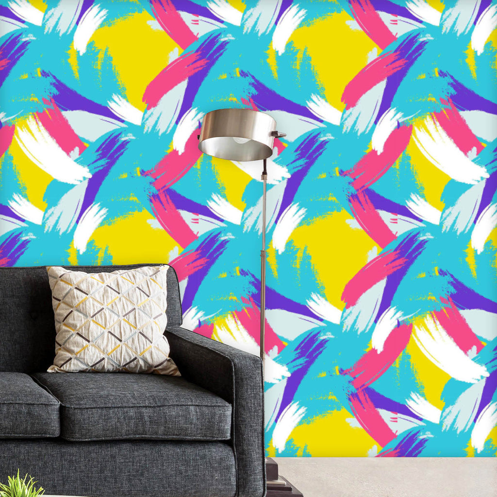 Abstract Brush Stroke D19 Wallpaper Roll - Wallpapers Peel & Stick - ArtzFolio.com