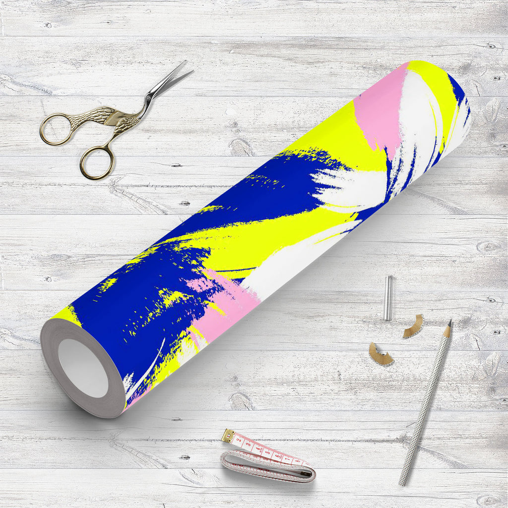 Abstract Brush Stroke D20 Wallpaper Roll - Wallpapers Peel & Stick - ArtzFolio.com