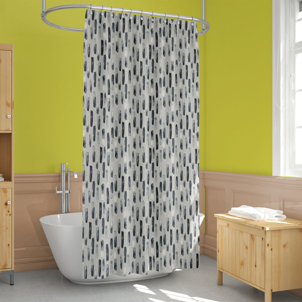 Watercolor Lines D2 Washable Waterproof Shower Curtain-Shower Curtains-CUR_SH_EL-IC 5015863 IC 5015863, Abstract Expressionism, Abstracts, Ancient, Art and Paintings, Black, Black and White, Books, Decorative, Digital, Digital Art, Geometric, Geometric Abstraction, Graphic, Historical, Illustrations, Medieval, Modern Art, Patterns, Semi Abstract, Signs, Signs and Symbols, Splatter, Stripes, Vintage, Watercolour, White, watercolor, lines, d2, washable, waterproof, shower, curtain, pattern, abstract, art, bac