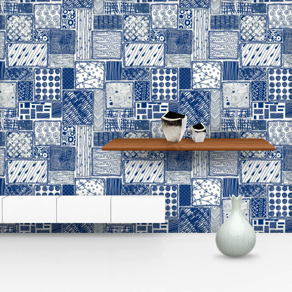 Abstract Doodles D3 Wallpaper Roll - Wallpapers Peel & Stick - ArtzFolio.com