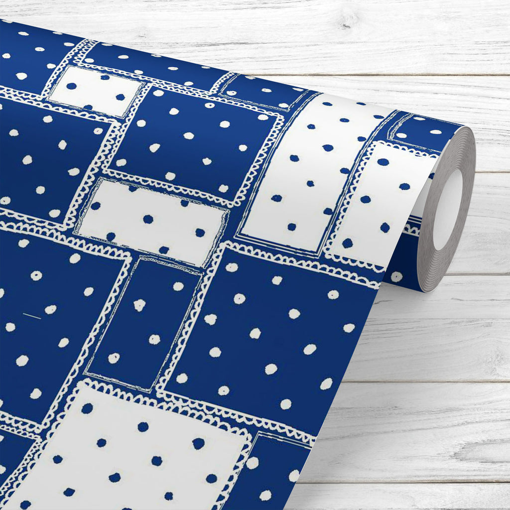 Abstract Doodle Polka Dots Wallpaper Roll - Wallpapers Peel & Stick - ArtzFolio.com