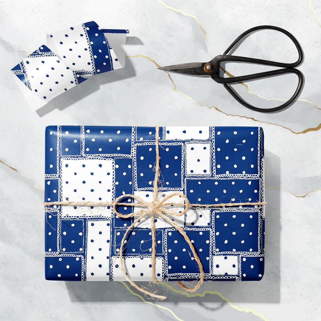 Abstract Doodle Polka Dots Art & Craft Gift Wrapping Paper - Wrapping Papers - ArtzFolio.com