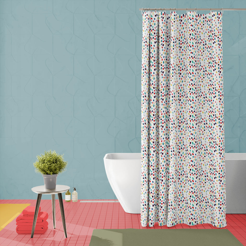 Watercolor Grunge Strokes Washable Waterproof Shower Curtain-Shower Curtains-CUR_SH_EL-IC 5015878 IC 5015878, Abstract Expressionism, Abstracts, Ancient, Art and Paintings, Books, Decorative, Dots, Geometric, Geometric Abstraction, Historical, Illustrations, Medieval, Patterns, Semi Abstract, Signs, Signs and Symbols, Stripes, Vintage, Watercolour, watercolor, grunge, strokes, washable, waterproof, shower, curtain, pattern, color, water, dot, minimal, paint, hand, seamless, stripe, drawn, multicolor, pastel