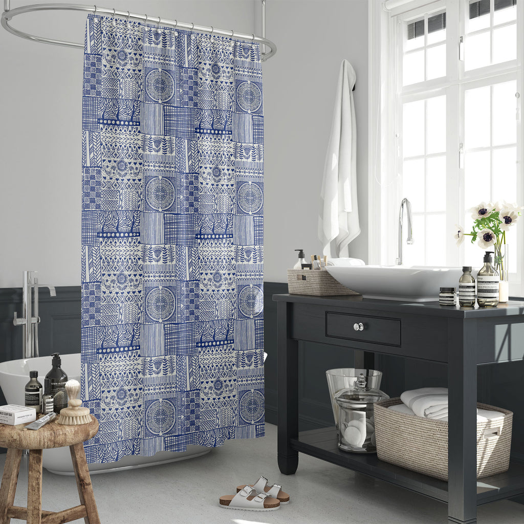 Hand Drawn Doodle Washable Waterproof Shower Curtain-Shower Curtains-CUR_SH_EL-IC 5015882 IC 5015882, Abstract Expressionism, Abstracts, Ancient, Birds, Black and White, Books, Botanical, Circle, Collages, Culture, Ethnic, Floral, Flowers, Geometric, Geometric Abstraction, Hipster, Historical, Illustrations, Mandala, Medieval, Nature, Patterns, Retro, Semi Abstract, Signs, Signs and Symbols, Traditional, Tribal, Vintage, White, World Culture, hand, drawn, doodle, washable, waterproof, shower, curtain, abstr