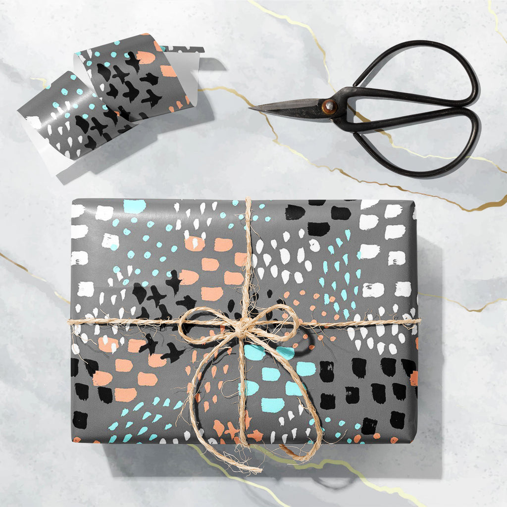 Abstract Brush Stroke D21 Art & Craft Gift Wrapping Paper - Wrapping Papers - ArtzFolio.com