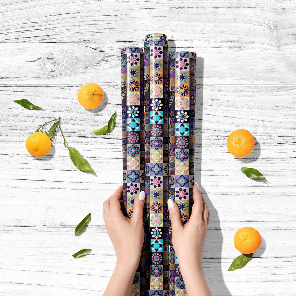 Vintage Floral & Mandala D6 Art & Craft Gift Wrapping Paper-Wrapping Papers-WRP_PP-IC 5015891 IC 5015891, Abstract Expressionism, Abstracts, African, Allah, Ancient, Arabic, Art and Paintings, Asian, Aztec, Bohemian, Botanical, Chinese, Culture, Decorative, Drawing, Ethnic, Floral, Flowers, Geometric, Geometric Abstraction, Historical, Illustrations, Indian, Islam, Mandala, Medieval, Nature, Patterns, Pets, Retro, Semi Abstract, Signs, Signs and Symbols, Traditional, Tribal, Turkish, Vintage, World Culture,