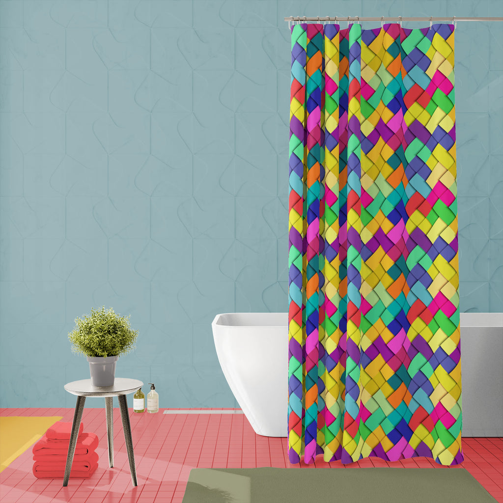 Colorful Paper Squares Washable Waterproof Shower Curtain-Shower Curtains-CUR_SH_EL-IC 5015892 IC 5015892, Abstract Expressionism, Abstracts, Ancient, Books, Geometric, Geometric Abstraction, Historical, Illustrations, Medieval, Modern Art, Patterns, Semi Abstract, Signs, Signs and Symbols, Vintage, colorful, paper, squares, washable, waterproof, shower, curtain, color, square, seamless, pattern, geometry, flat, shadow, background, bright, design, packaging, patchwork, texture, vector, abstract, applique, b