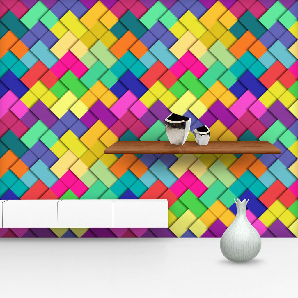 Colorful Paper Squares Wallpaper Roll-Wallpapers Peel & Stick-WAL_PA-IC 5015892 IC 5015892, Abstract Expressionism, Abstracts, Ancient, Books, Geometric, Geometric Abstraction, Historical, Illustrations, Medieval, Modern Art, Patterns, Semi Abstract, Signs, Signs and Symbols, Vintage, colorful, paper, squares, wallpaper, roll, color, square, seamless, pattern, geometry, flat, shadow, background, bright, design, packaging, patchwork, texture, vector, abstract, applique, backdrop, card, cell, cellular, corpor