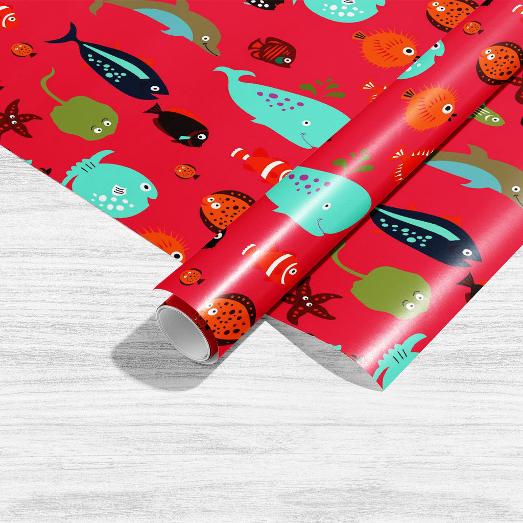 Marine Pattern Art & Craft Gift Wrapping Paper-Wrapping Papers-WRP_PP-IC 5015907 IC 5015907, Animals, Animated Cartoons, Baby, Birds, Caricature, Cartoons, Children, Comics, Drawing, Illustrations, Kids, Patterns, Tropical, Wildlife, marine, pattern, art, craft, gift, wrapping, paper, fish, vector, comic, anemonefish, animation, aquarium, aquatic, background, butterflyfish, cartoon, character, childhood, childish, clown, colorful, coral, cute, danio, exotic, fauna, fish-hedgehog, fishes, funny, group, happi