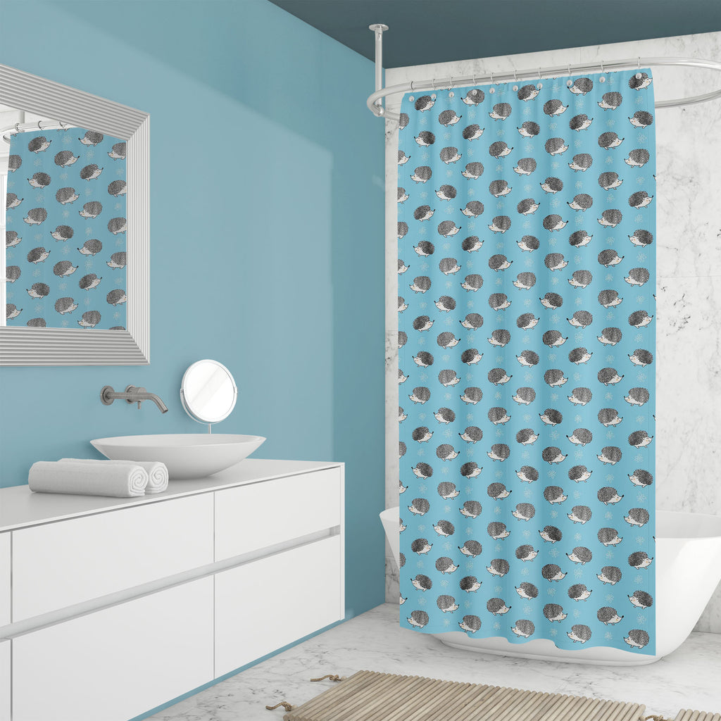 Watercolor Hedgehogs Washable Waterproof Shower Curtain-Shower Curtains-CUR_SH_EL-IC 5015909 IC 5015909, Abstract Expressionism, Abstracts, Animals, Animated Cartoons, Baby, Caricature, Cartoons, Children, Decorative, Drawing, Illustrations, Kids, Nature, Patterns, Scenic, Semi Abstract, Signs, Signs and Symbols, Sketches, Watercolour, watercolor, hedgehogs, washable, waterproof, shower, curtain, hedgehog, pattern, vector, animal, abstract, cute, hand, blue, cartoon, drawn, forest, illustration, wallpaper, 