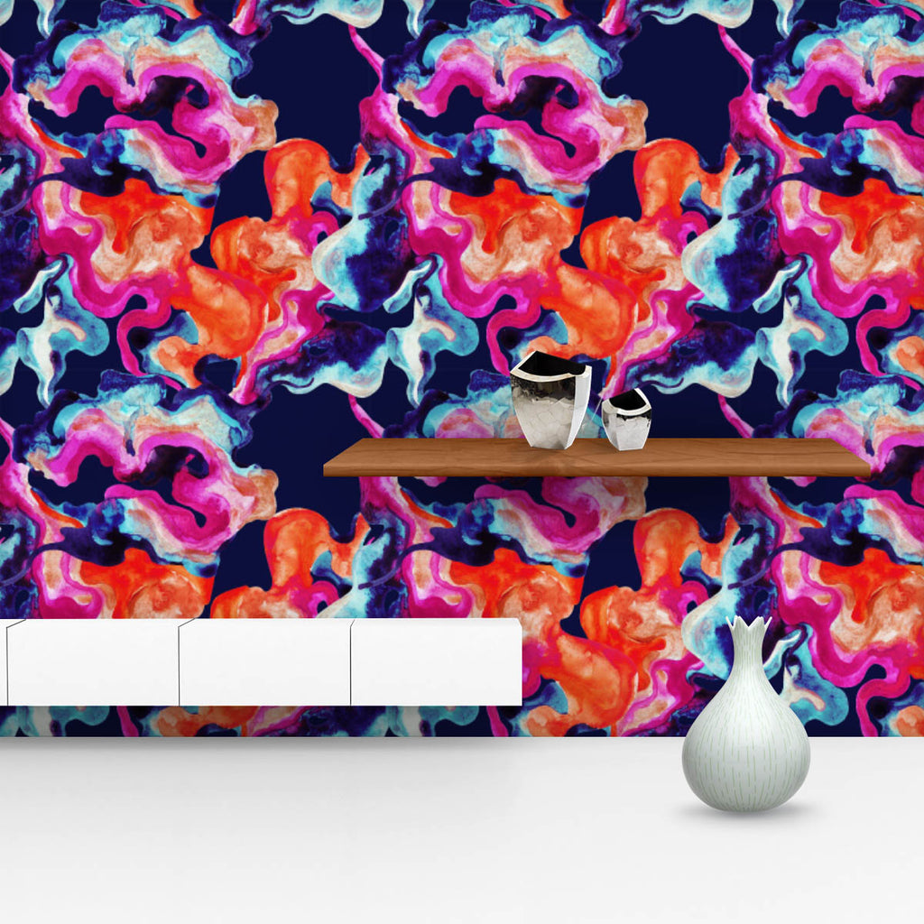 Colorful Neon Waves Wallpaper Roll-Wallpapers Peel & Stick-WAL_PA-IC 5015917 IC 5015917, Abstract Expressionism, Abstracts, Art and Paintings, Black and White, Decorative, Digital, Digital Art, Graphic, Illustrations, Marble, Marble and Stone, Modern Art, Patterns, Semi Abstract, Signs, Signs and Symbols, Watercolour, White, colorful, neon, waves, wallpaper, roll, abstract, paint, watercolor, pattern, texture, color, swirl, background, water, minimal, seamless, backdrop, curve, liquid, motion, rainbow, shap