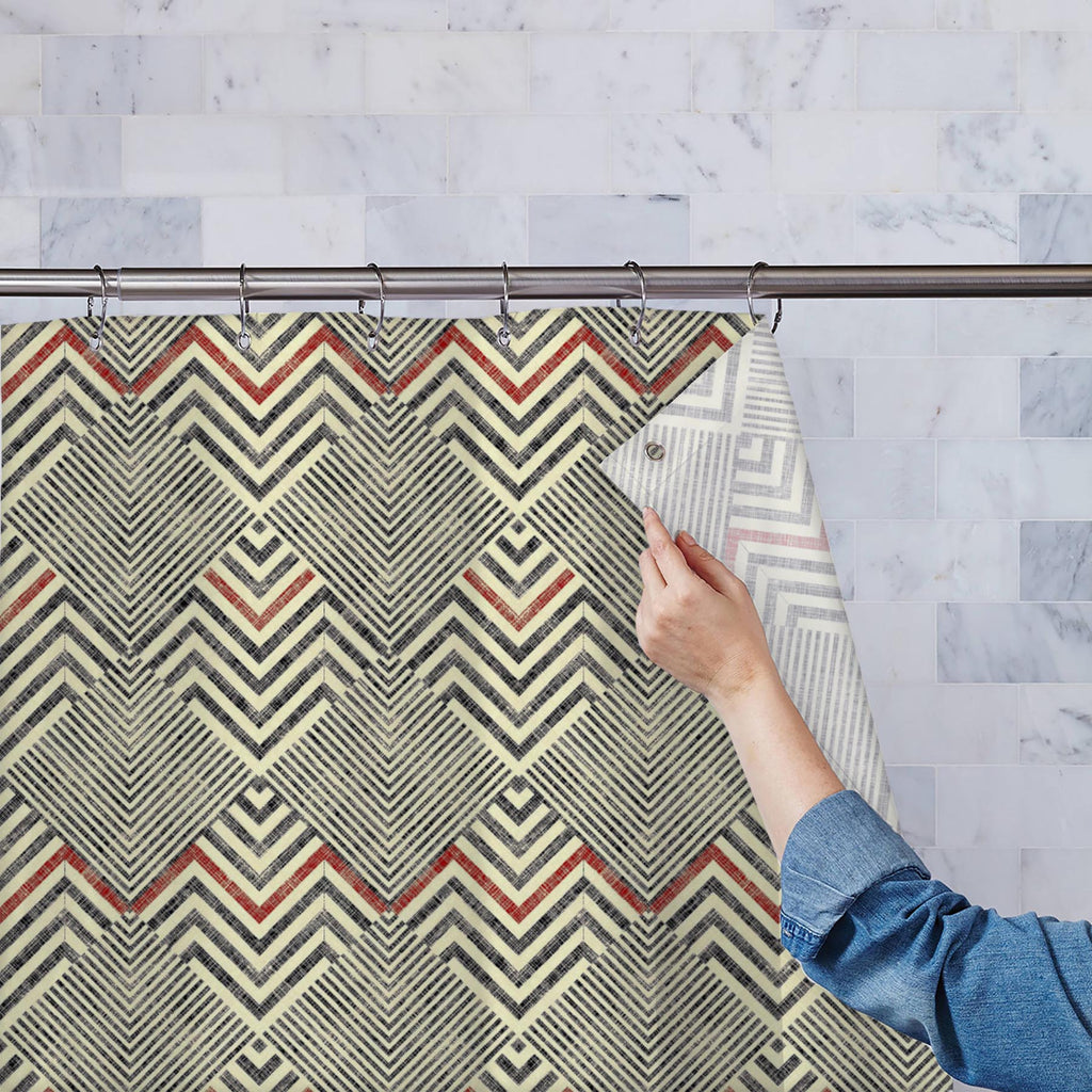 Watercolour Geometric Pattern D1 Washable Waterproof Shower Curtain-Shower Curtains-CUR_SH_EL-IC 5015935 IC 5015935, Abstract Expressionism, Abstracts, Ancient, Art and Paintings, Black, Black and White, Decorative, Digital, Digital Art, Fashion, Geometric, Geometric Abstraction, Graphic, Hipster, Historical, Illustrations, Medieval, Patterns, Retro, Semi Abstract, Signs, Signs and Symbols, Vintage, watercolour, pattern, d1, washable, waterproof, shower, curtain, background, seamless, abstract, art, red, li