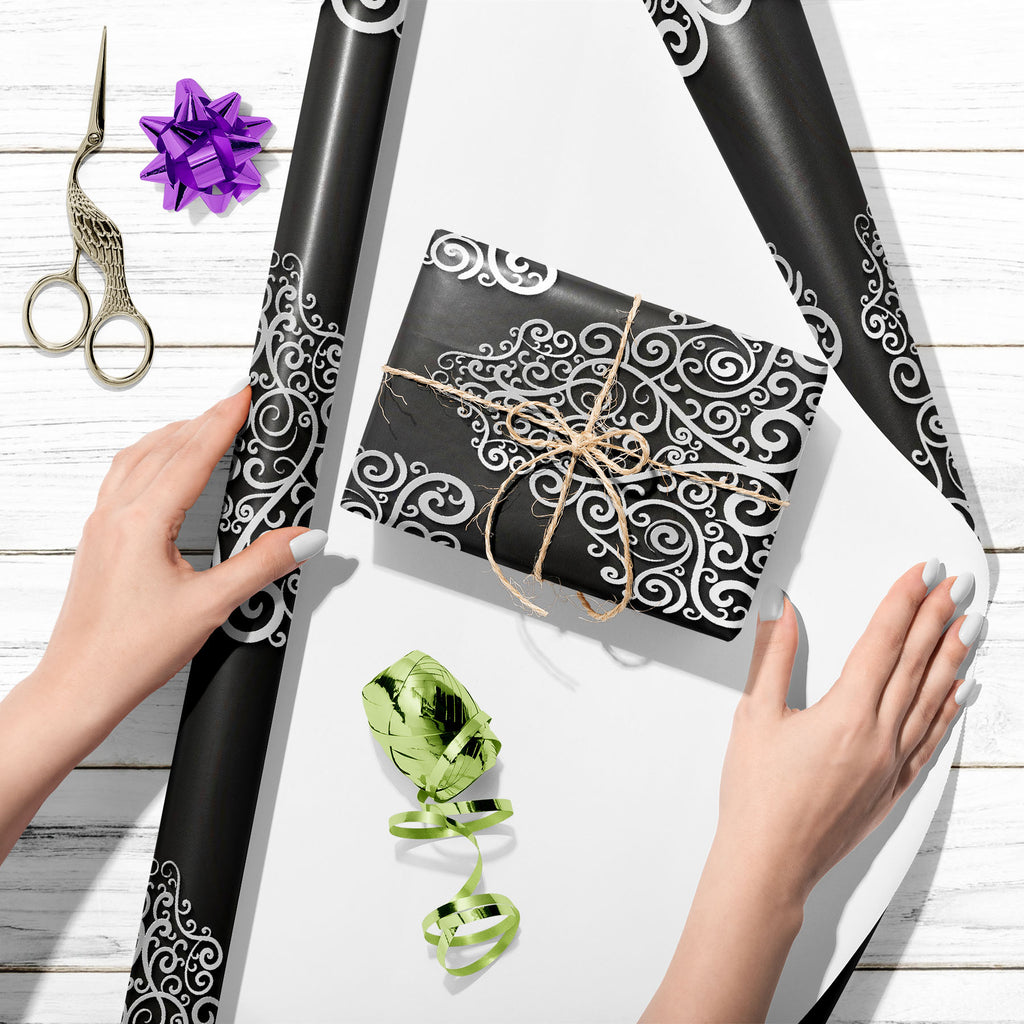 Damask Pattern D8 Art & Craft Gift Wrapping Paper-Wrapping Papers-WRP_PP-IC 5015941 IC 5015941, 3D, Abstract Expressionism, Abstracts, Art and Paintings, Baroque, Black, Black and White, Botanical, Damask, Decorative, Floral, Flowers, Illustrations, Modern Art, Nature, Patterns, Retro, Rococo, Semi Abstract, Signs, Signs and Symbols, Victorian, Vintage, Metallic, pattern, d8, art, craft, gift, wrapping, paper, abstract, antique, backdrop, background, classic, creative, curve, decor, decoration, design, eleg