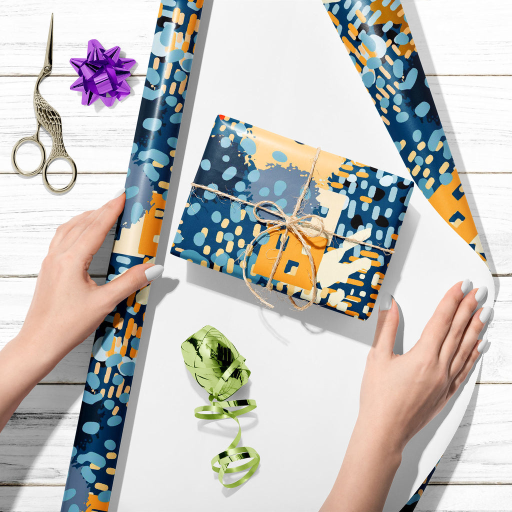 Abstract Brush Stroke D22 Art & Craft Gift Wrapping Paper - Wrapping Papers - ArtzFolio.com