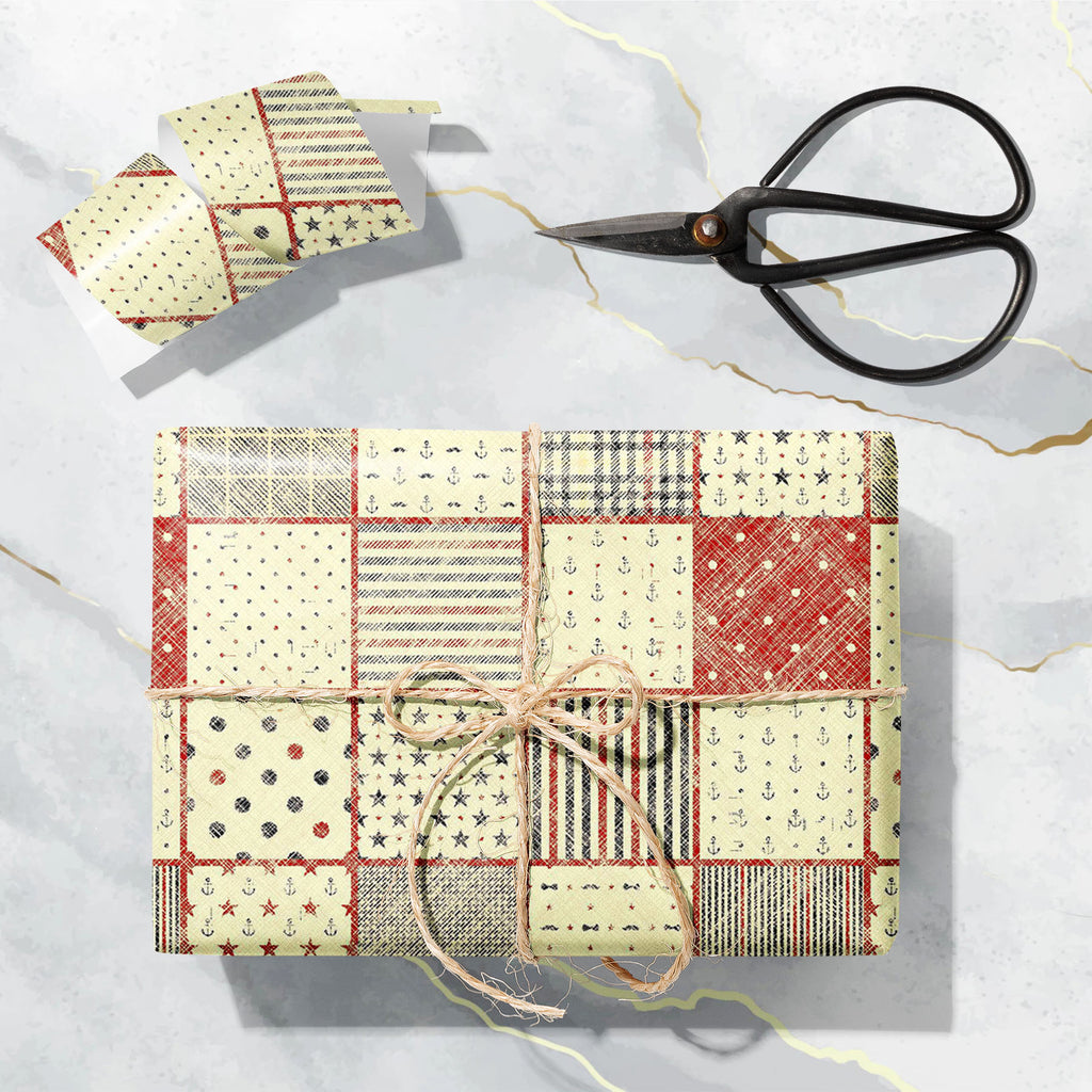 Abstract Retro Colors D2 Art & Craft Gift Wrapping Paper - Wrapping Papers - ArtzFolio.com