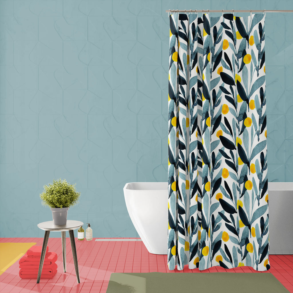 Watercolor Floral Pattern D33 Washable Waterproof Shower Curtain-Shower Curtains-CUR_SH_EL-IC 5015968 IC 5015968, Art and Paintings, Botanical, Floral, Flowers, Illustrations, Nature, Patterns, Scenic, Signs, Signs and Symbols, Watercolour, watercolor, pattern, d33, washable, waterproof, shower, curtain, beige, blue, simple, yellow, art, backdrop, background, berries, branch, bright, dark, design, garden, illustration, indigo, leaf, paper, seamless, stem, textile, texture, wallpaper, wrapping, artzfolio, sh