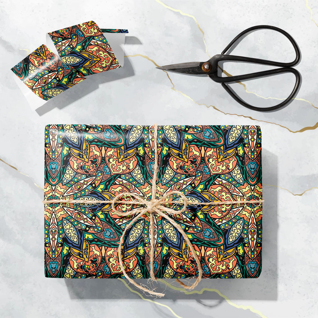 Ornate Vintage Mandala D2 Art & Craft Gift Wrapping Paper-Wrapping Papers-WRP_PP-IC 5015969 IC 5015969, Abstract Expressionism, Abstracts, Allah, Ancient, Arabic, Art and Paintings, Asian, Aztec, Bohemian, Botanical, Chinese, Circle, Culture, Decorative, Digital, Digital Art, Drawing, Ethnic, Floral, Flowers, Graphic, Historical, Illustrations, Indian, Islam, Mandala, Medieval, Nature, Patterns, Retro, Semi Abstract, Signs, Signs and Symbols, Traditional, Tribal, Turkish, Vintage, World Culture, ornate, d2,