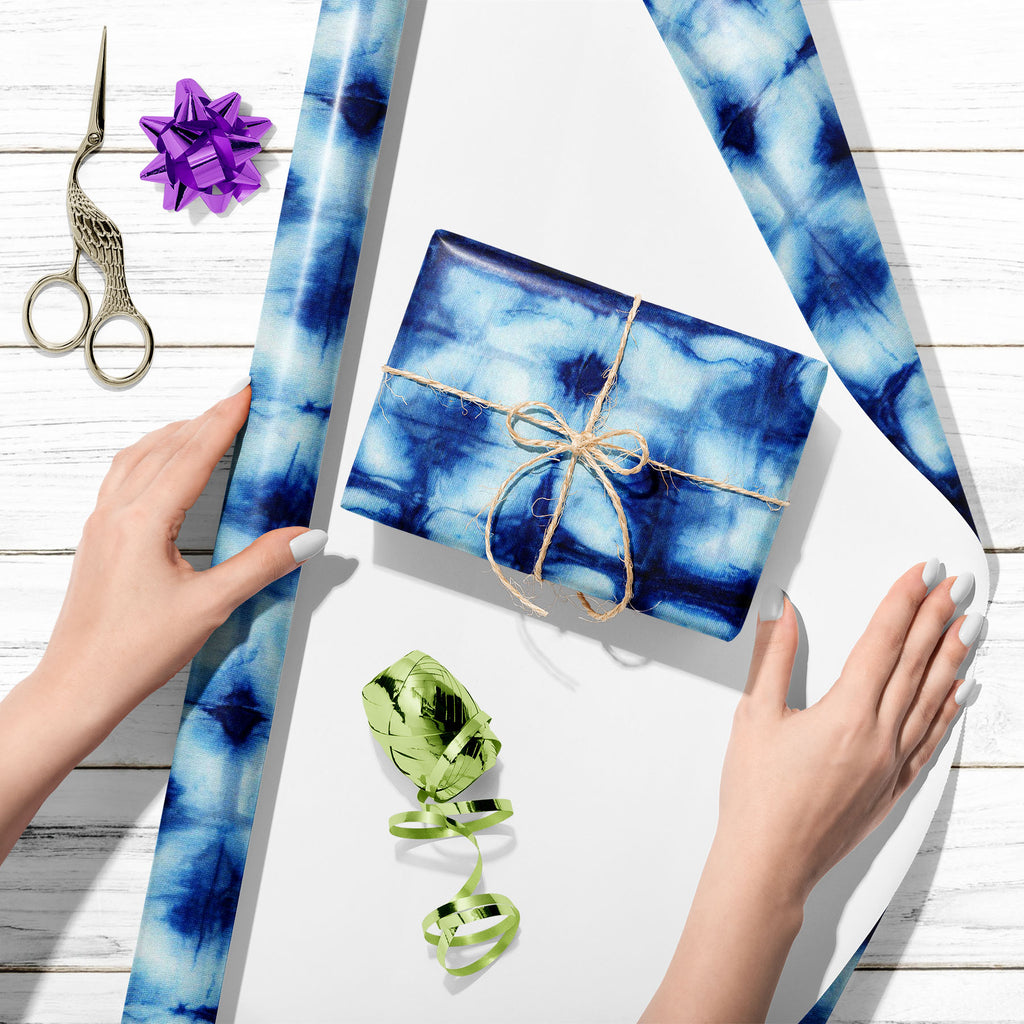 Shibori Indigo Colors D5 Art & Craft Gift Wrapping Paper-Wrapping Papers-WRP_PP-IC 5015977 IC 5015977, Abstract Expressionism, Abstracts, Art and Paintings, Black and White, Culture, Decorative, Ethnic, Fashion, Illustrations, Japanese, Paintings, Patterns, Retro, Semi Abstract, Shibori, Signs, Signs and Symbols, Traditional, Tribal, Watercolour, White, World Culture, indigo, colors, d5, art, craft, gift, wrapping, paper, dye, tie, seamless, pattern, abstract, texture, watercolor, batik, fabric, repeat, bac