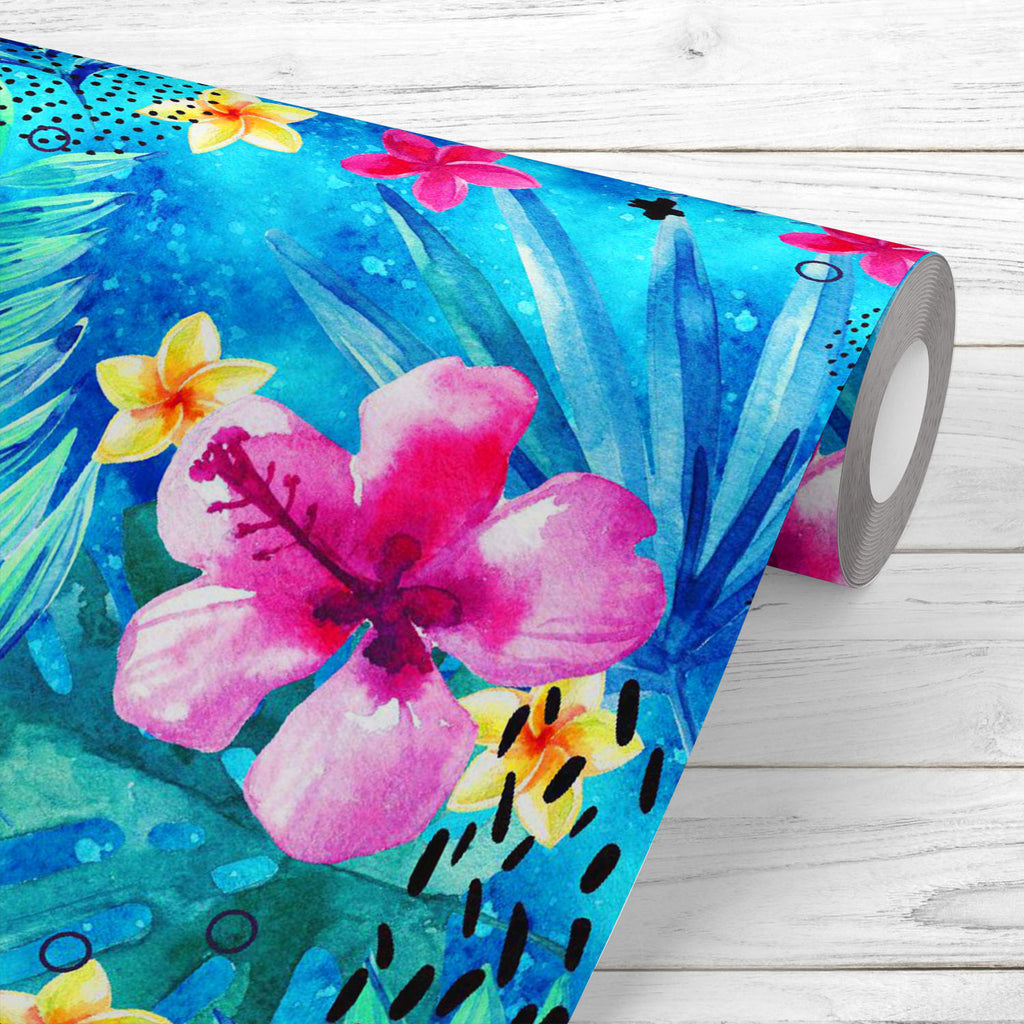 Tropical Floral Leaves Wallpaper Roll-Wallpapers Peel & Stick-WAL_PA-IC 5015985 IC 5015985, Botanical, Floral, Flowers, Nature, Tropical, Watercolour, leaves, wallpaper, roll, artzfolio, wallpapers for bedroom, wall papers full sheet for living room, wallpapers for home, pvc wallpaper, peel stick wallpaper, wall paper, adhesive wallpaper, room wallpapers, wallpapers for walls, wallpaper for walls, wall papers, wallpapers, 3d wallpapers for walls waterproof, wallpaper for bedroom, wallpaper roll, 3d wallpape