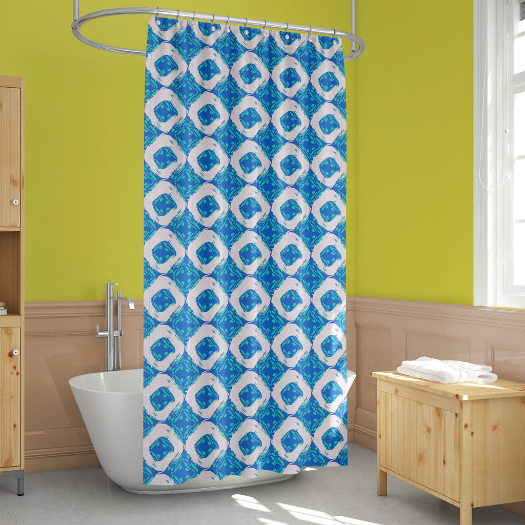 Abstract Chevron Strokes D3 Washable Waterproof Shower Curtain - Shower Curtains - ArtzFolio.com