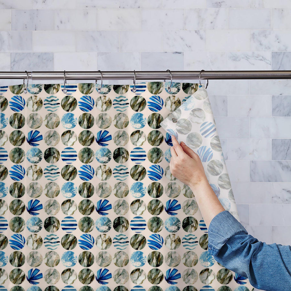 Abstract Palm Leaves Pattern Washable Waterproof Shower Curtain - Shower Curtains - ArtzFolio.com