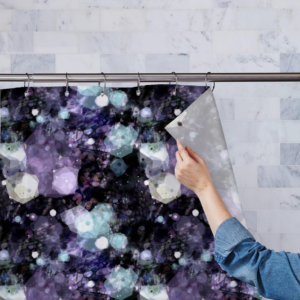 Dark Shiny Bubbles Washable Waterproof Shower Curtain-Shower Curtains-CUR_SH_EL-IC 5015991 IC 5015991, Abstract Expressionism, Abstracts, Art and Paintings, Digital, Digital Art, Drawing, Fashion, Geometric Abstraction, Graphic, Illustrations, Modern Art, Parents, Patterns, Semi Abstract, Signs, Signs and Symbols, Watercolour, dark, shiny, bubbles, washable, waterproof, shower, curtain, pattern, watercolor, abstract, abstraction, art, backdrop, background, chaotic, complicated, design, draw, endless, fabric