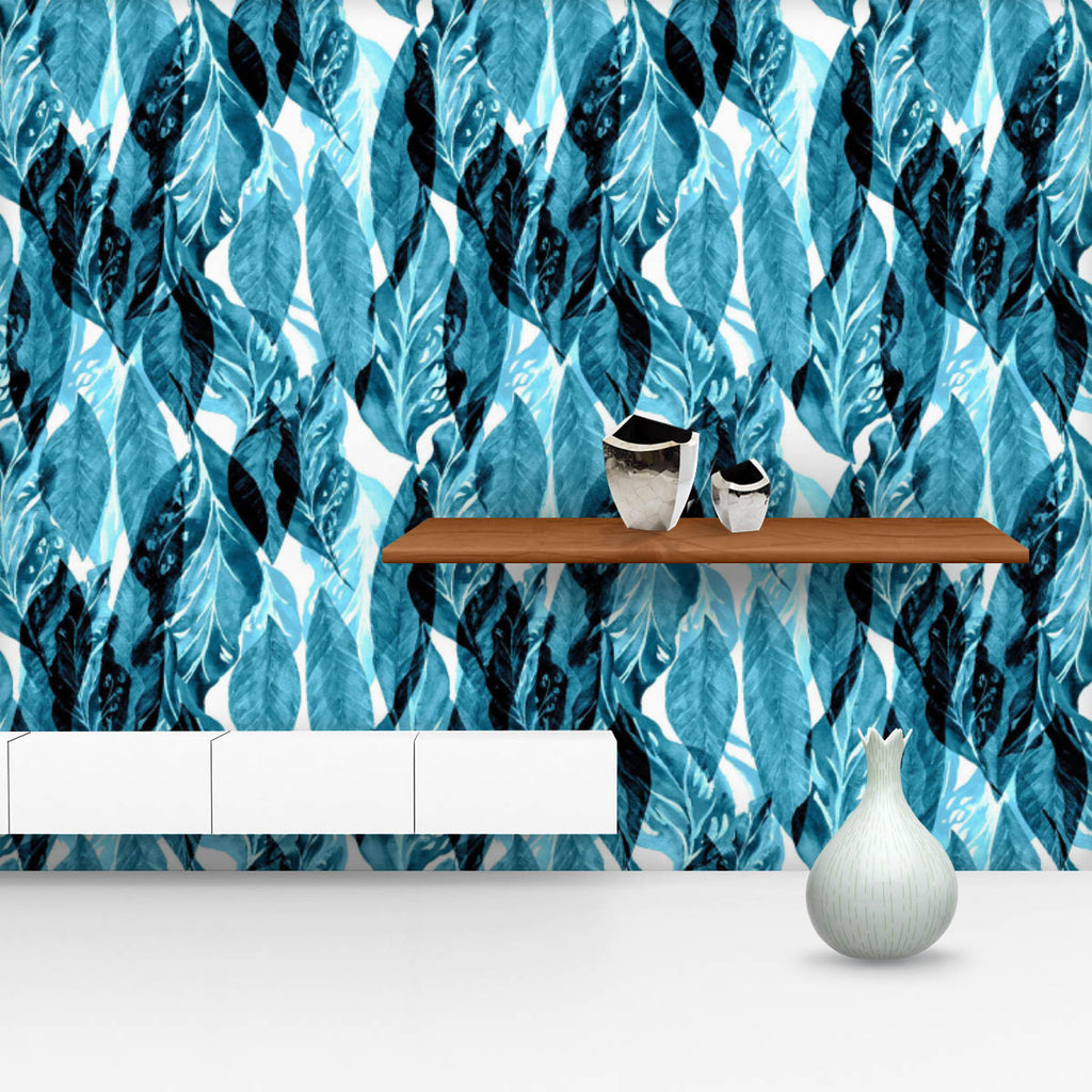 Forest Leaves Pattern Wallpaper Roll-Wallpapers Peel & Stick-WAL_PA-IC 5015993 IC 5015993, Abstract Expressionism, Abstracts, Ancient, Art and Paintings, Black and White, Botanical, Collages, Digital, Digital Art, Drawing, Floral, Flowers, Graphic, Hawaiian, Historical, Illustrations, Medieval, Nature, Patterns, Scenic, Semi Abstract, Signs, Signs and Symbols, Tropical, Vintage, Watercolour, White, forest, leaves, pattern, wallpaper, roll, seamless, flower, texture, watercolor, blue, camouflage, abstract, p