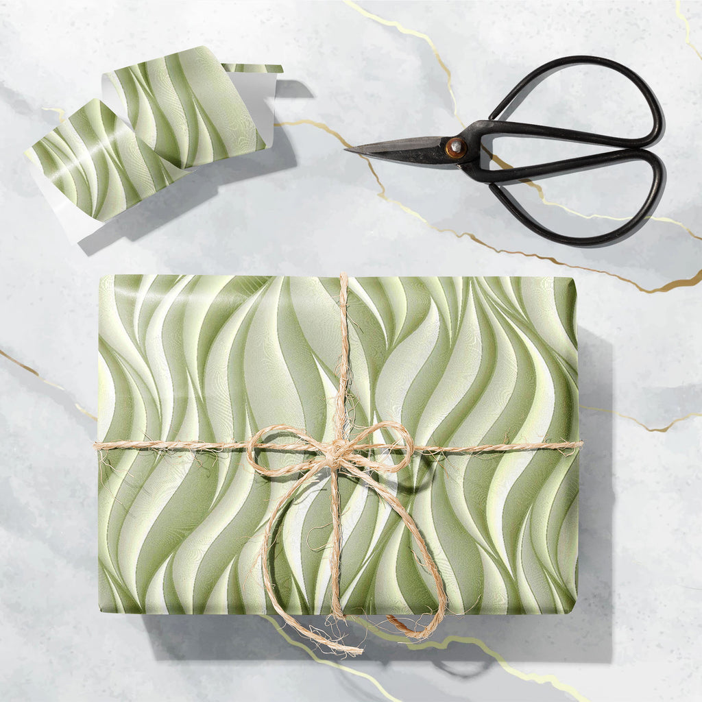 Abstract Waves D14 Art & Craft Gift Wrapping Paper - Wrapping Papers - ArtzFolio.com