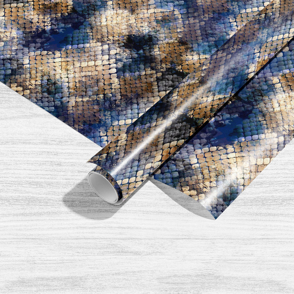 Wild Snakeskin Art & Craft Gift Wrapping Paper-Wrapping Papers-WRP_PP-IC 5015998 IC 5015998, Abstract Expressionism, Abstracts, African, Animals, Dots, Fashion, Illustrations, Nature, Patterns, Scenic, Semi Abstract, Signs, Signs and Symbols, Stripes, Watercolour, Wildlife, wild, snakeskin, art, craft, gift, wrapping, paper, animal, pattern, print, skin, snake, seamless, texture, abstract, fabric, textile, watercolor, camouflage, brown, background, africa, design, jungle, leather, blue, chic, repeat, exotic