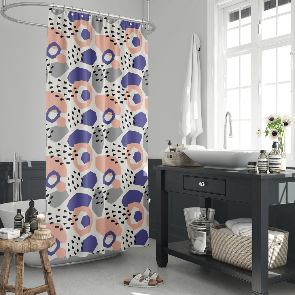 Colorful Geometric Shapes D3 Washable Waterproof Shower Curtain-Shower Curtains-CUR_SH_EL-IC 5015999 IC 5015999, Abstract Expressionism, Abstracts, Art and Paintings, Black and White, Collages, Digital, Digital Art, Fashion, Geometric, Geometric Abstraction, Graphic, Illustrations, Modern Art, Patterns, Semi Abstract, Signs, Signs and Symbols, White, colorful, shapes, d3, washable, waterproof, shower, curtain, pattern, abstract, brush, modern, background, collage, abstraction, art, backdrop, creative, cut, 