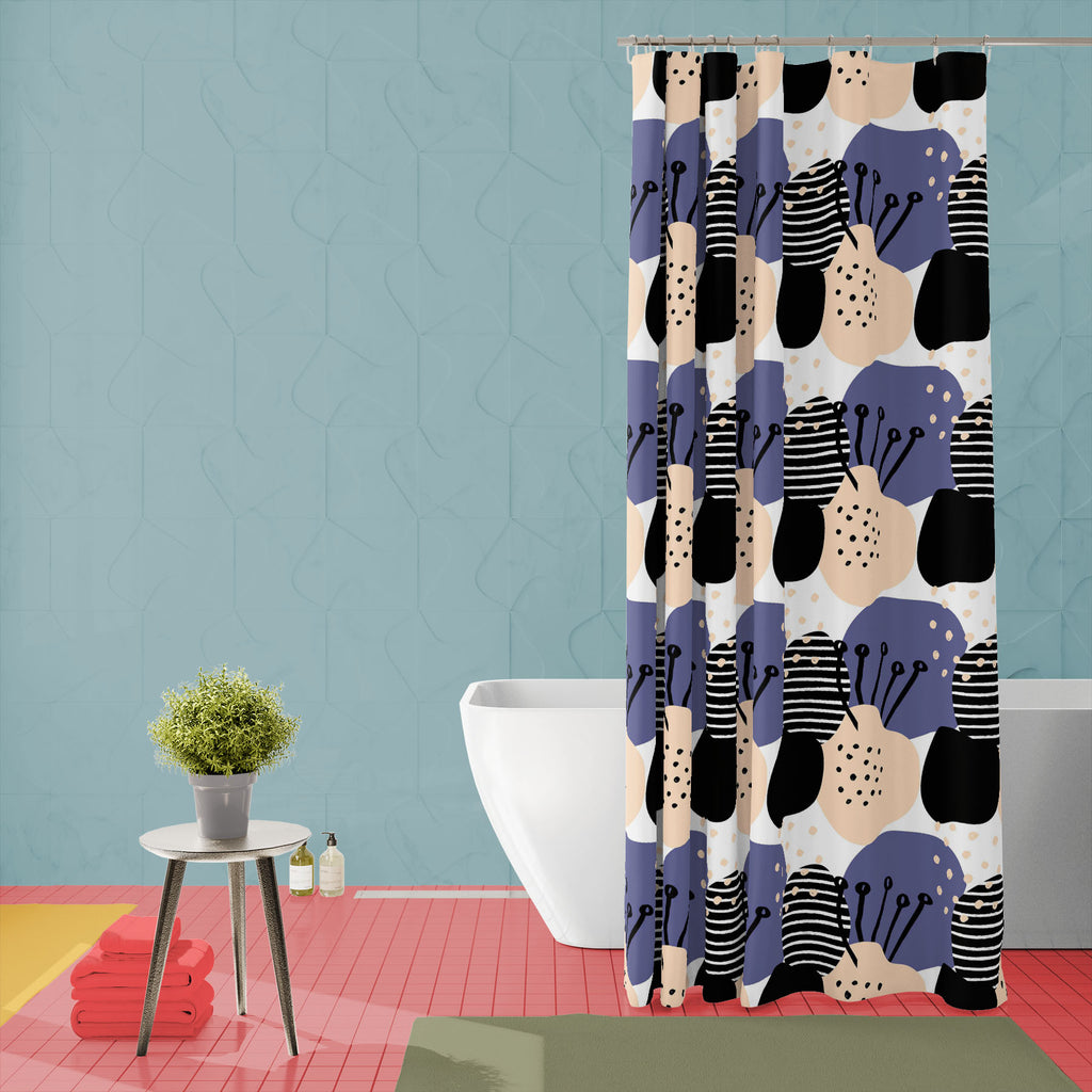 Abstract Shapes D8 Washable Waterproof Shower Curtain - Shower Curtains - ArtzFolio.com