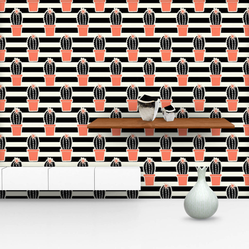 Repeating Cactus Pattern Wallpaper Roll-Wallpapers Peel & Stick-WAL_PA-IC 5016002 IC 5016002, Abstract Expressionism, Abstracts, Black, Black and White, Botanical, Decorative, Digital, Digital Art, Floral, Flowers, Graphic, Illustrations, Modern Art, Nature, Patterns, Retro, Semi Abstract, Signs, Signs and Symbols, Stripes, repeating, cactus, pattern, wallpaper, roll, cool, vector, seamless, trend, cute, flower, abstract, backdrop, background, cacti, card, creative, design, drawn, flora, garden, graphics, g