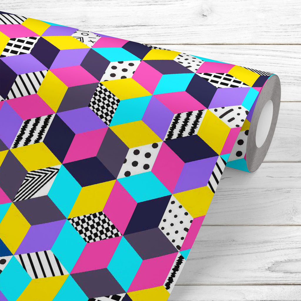 Memphis Pattern Wallpaper Roll-Wallpapers Peel & Stick-WAL_PA-IC 5016022 IC 5016022, 80s, 90s, Abstract Expressionism, Abstracts, Ancient, Animals, Animated Cartoons, Art and Paintings, Baby, Birds, Black and White, Caricature, Cartoons, Children, Circle, Decorative, Diamond, Digital, Digital Art, Dots, Drawing, Fashion, Geometric, Geometric Abstraction, Graphic, Hipster, Historical, Illustrations, Kids, Medieval, Modern Art, Nature, Paintings, Patterns, Pop Art, Retro, Scenic, Semi Abstract, Signs, Signs a