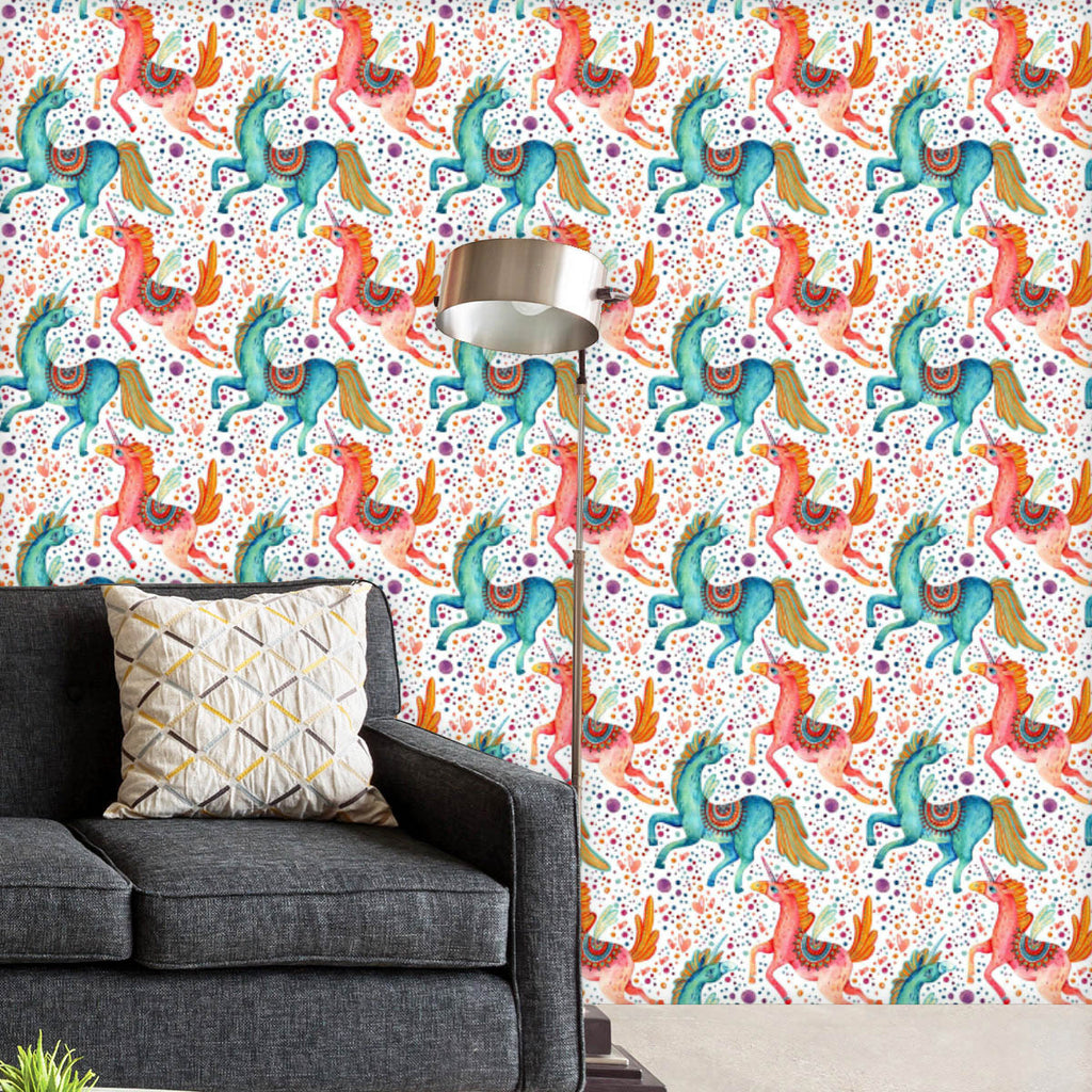 Flying Unicorn Pair Wallpaper Roll-Wallpapers Peel & Stick-WAL_PA-IC 5016024 IC 5016024, Animated Cartoons, Art and Paintings, Baby, Birthday, Black and White, Caricature, Cartoons, Children, Dots, Fantasy, Hearts, Illustrations, Kids, Love, Patterns, Romance, Signs, Signs and Symbols, Splatter, Symbols, Watercolour, White, flying, unicorn, pair, wallpaper, roll, background, beauty, blue, bright, bubble, cartoon, colorful, concept, cute, day, design, doodle, dot, dream, fairytale, fly, funny, hand, heart, h
