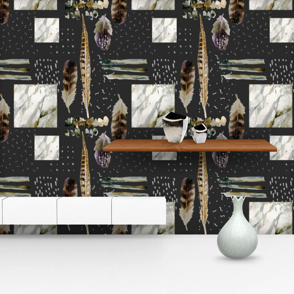 Abstract Doodle D3 Wallpaper Roll - Wallpapers Peel & Stick - ArtzFolio.com