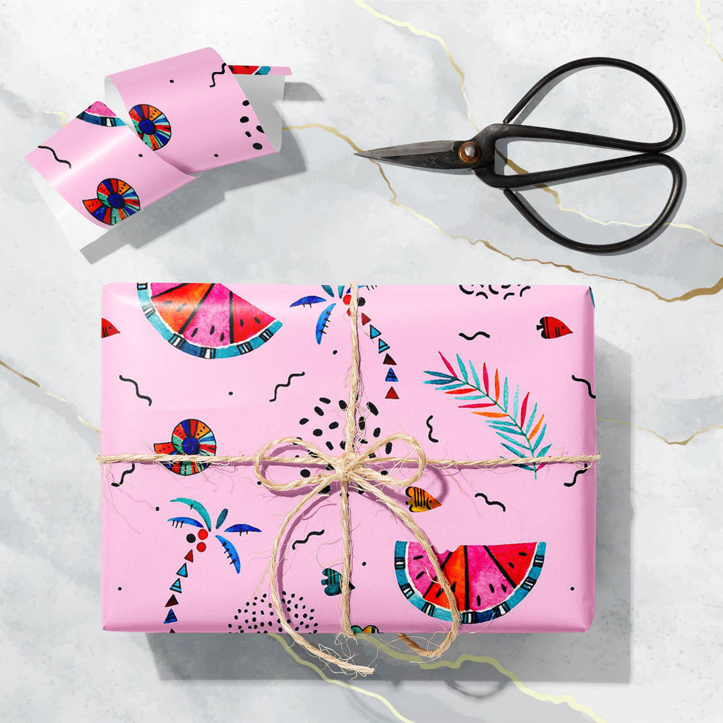 Abstract Memphis Geometric Shapes D1 Art & Craft Gift Wrapping Paper - Wrapping Papers - ArtzFolio.com