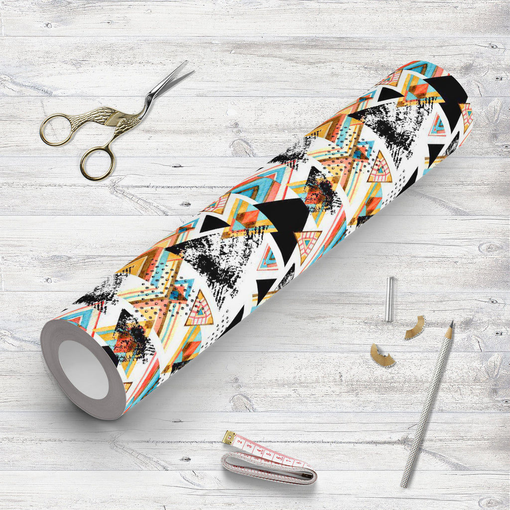 Ethnic Tribal Triangles Wallpaper Roll-Wallpapers Peel & Stick-WAL_PA-IC 5016038 IC 5016038, Abstract Expressionism, Abstracts, American, Ancient, Art and Paintings, Aztec, Black, Black and White, Bohemian, Culture, Decorative, Digital, Digital Art, Dots, Ethnic, Geometric, Geometric Abstraction, Graphic, Hipster, Historical, Illustrations, Medieval, Patterns, Retro, Semi Abstract, Signs, Signs and Symbols, Traditional, Triangles, Tribal, Vintage, Watercolour, World Culture, wallpaper, roll, grunge, pattern