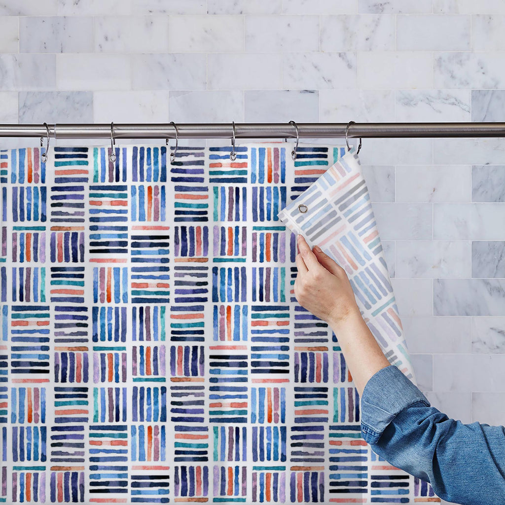 Watercolor Elements D3 Washable Waterproof Shower Curtain-Shower Curtains-CUR_SH_EL-IC 5016049 IC 5016049, Abstract Expressionism, Abstracts, Dots, Drawing, Geometric, Geometric Abstraction, Minimalism, Patterns, Semi Abstract, Splatter, Watercolour, watercolor, elements, d3, washable, waterproof, shower, curtain, dot, abstract, back, backdrop, background, blue, bright, brush, color, cover, drawn, effect, element, endless, fabric, figure, grunge, hand, indigo, interesting, laconic, line, living, mark, mater