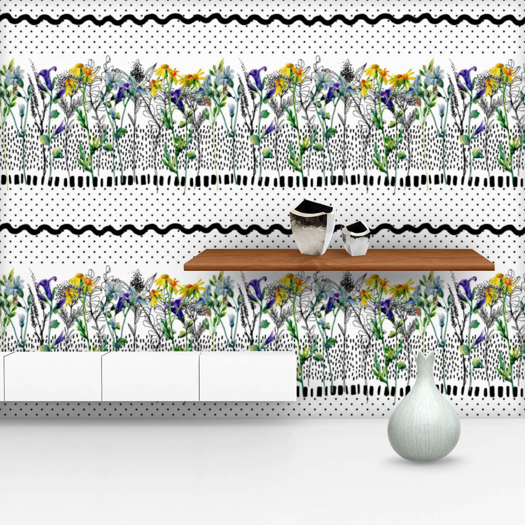 Meadow Watercolor Flower D2 Wallpaper Roll-Wallpapers Peel & Stick-WAL_PA-IC 5016057 IC 5016057, 80s, 90s, Art and Paintings, Black, Black and White, Bohemian, Botanical, Digital, Digital Art, Dots, Floral, Flowers, Graphic, Illustrations, Nature, Patterns, Scenic, Signs, Signs and Symbols, Sketches, Watercolour, White, meadow, watercolor, flower, d2, wallpaper, roll, color, pattern, ink, seamless, daisy, field, herbal, art, background, bell, bellflower, blob, blossom, bluebell, boho, branch, brush, camomil