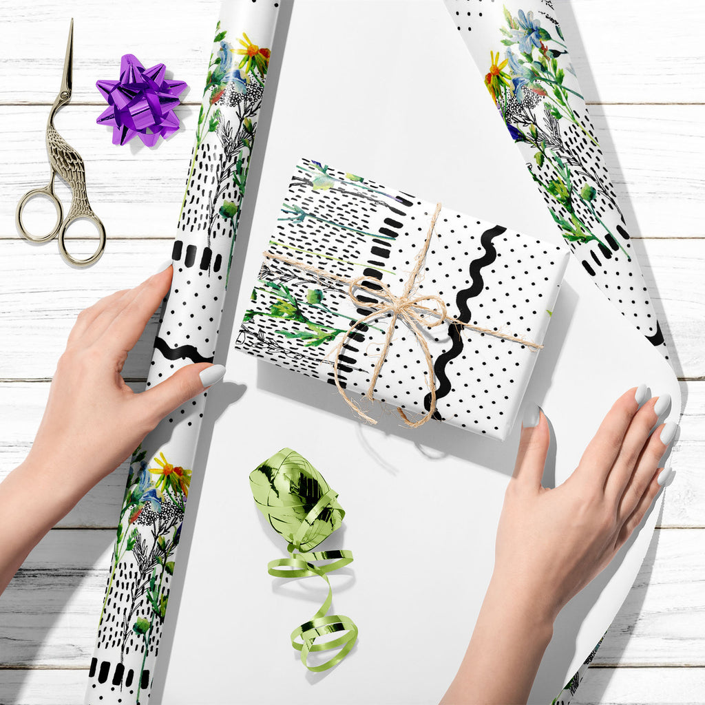 Meadow Watercolor Flower D2 Art & Craft Gift Wrapping Paper-Wrapping Papers-WRP_PP-IC 5016057 IC 5016057, 80s, 90s, Art and Paintings, Black, Black and White, Bohemian, Botanical, Digital, Digital Art, Dots, Floral, Flowers, Graphic, Illustrations, Nature, Patterns, Scenic, Signs, Signs and Symbols, Sketches, Watercolour, White, meadow, watercolor, flower, d2, art, craft, gift, wrapping, paper, color, pattern, ink, seamless, daisy, field, herbal, background, bell, bellflower, blob, blossom, bluebell, boho, 