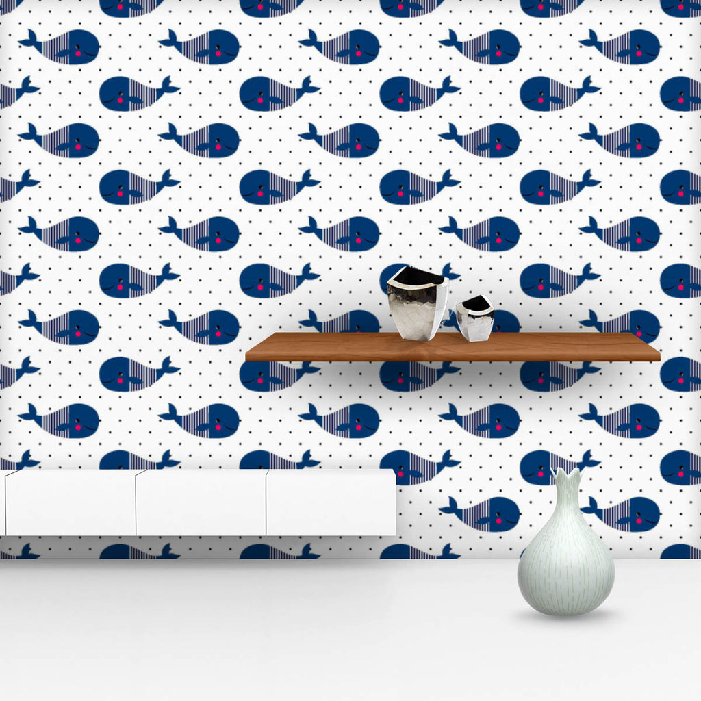 Cartoon Whales on Polka Dots Wallpaper Roll-Wallpapers Peel & Stick-WAL_PA-IC 5016063 IC 5016063, Animals, Animated Cartoons, Baby, Caricature, Cartoons, Children, Dots, Drawing, Illustrations, Kids, Love, Nautical, Patterns, Romance, Signs, Signs and Symbols, Stripes, cartoon, whales, on, polka, wallpaper, roll, pattern, seamless, cute, print, animal, girl, summer, vector, background, whale, boy, sailor, fish, sea, design, fun, marine, pretty, fabric, illustration, simple, funny, postcard, textile, shower,