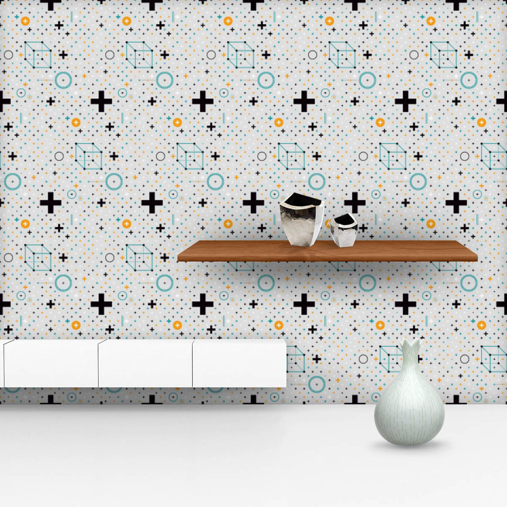 Minimalistic Geometric Elements Wallpaper Roll-Wallpapers Peel & Stick-WAL_PA-IC 5016064 IC 5016064, Abstract Expressionism, Abstracts, Art and Paintings, Cross, Digital, Digital Art, Dots, Futurism, Geometric, Geometric Abstraction, Graphic, Illustrations, Minimalism, Modern Art, Patterns, Semi Abstract, Signs, Signs and Symbols, Space, minimalistic, elements, wallpaper, roll, plus, abstract, pattern, background, dot, futuristic, art, backdrop, composition, cool, design, flat, geometry, illustration, line,