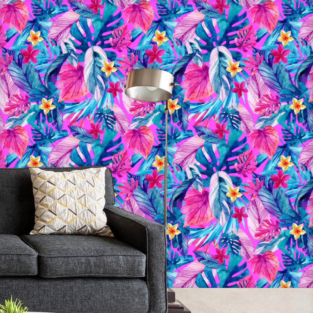Exotic Leaves and Flowers Wallpaper Roll-Wallpapers Peel & Stick-WAL_PA-IC 5016069 IC 5016069, Art and Paintings, Botanical, Digital, Digital Art, Drawing, Floral, Flowers, Graphic, Illustrations, Modern Art, Nature, Paintings, Patterns, Scenic, Seasons, Signs, Signs and Symbols, Tropical, Watercolour, exotic, leaves, and, wallpaper, roll, neon, pattern, colorful, flower, art, background, begonia, bloom, blossom, bright, color, decoration, design, element, evergreen, fan, flora, foliage, frond, garden, grow