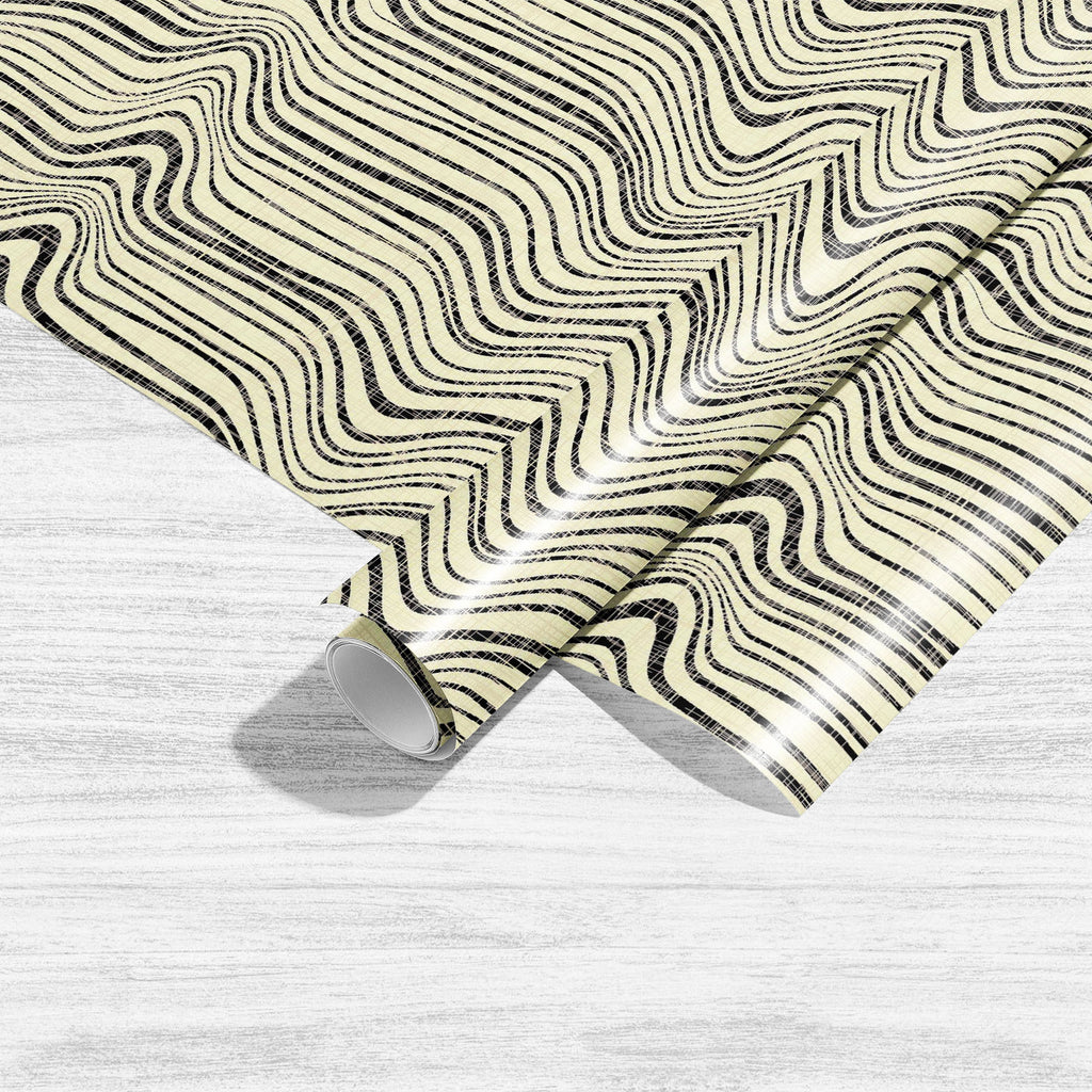 Wave Stripes Pattern Art & Craft Gift Wrapping Paper-Wrapping Papers-WRP_PP-IC 5016072 IC 5016072, Abstract Expressionism, Abstracts, Ancient, Art and Paintings, Decorative, Digital, Digital Art, Drawing, Fashion, Geometric, Geometric Abstraction, Graphic, Hand Drawn, Hipster, Historical, Illustrations, Medieval, Modern Art, Patterns, Retro, Semi Abstract, Signs, Signs and Symbols, Stripes, Vintage, wave, pattern, art, craft, gift, wrapping, paper, design, fabric, textile, abstract, artistic, backdrop, back